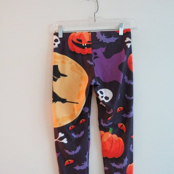 FIERCEPULSE Halloween Witch Leggings Pumpkin Goth Punk Alt Cosplay - Size S - Picture 10 of 14